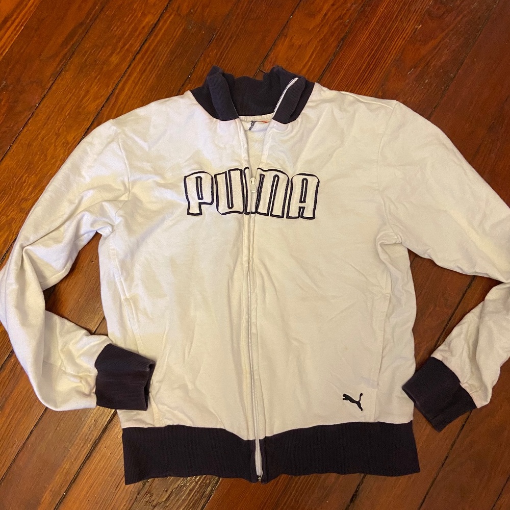 Puma White jacket Medium